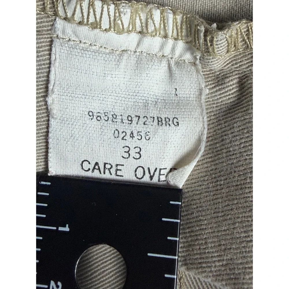 Polo Ralph Lauren Tyler Short Mens 33 Khaki Tan Pleated Chino Cotton